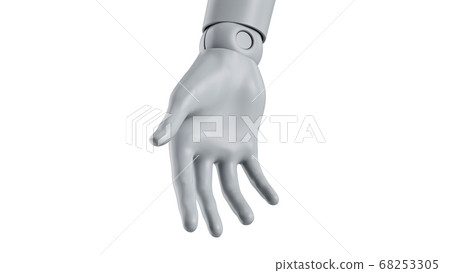 Mannequin female robot hand model Mannequin female robot hand model 68253305