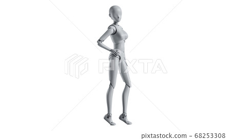 mannequin woman isolated 68253308