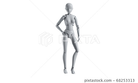 mannequin woman isolated 68253313