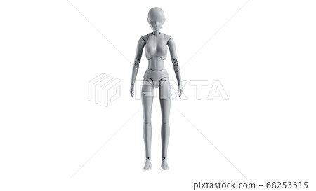 mannequin woman isolated mannequin woman isolated 68253315