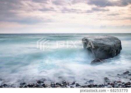 Boulders and rocks on the beach bellow Kap Arkona 68253770