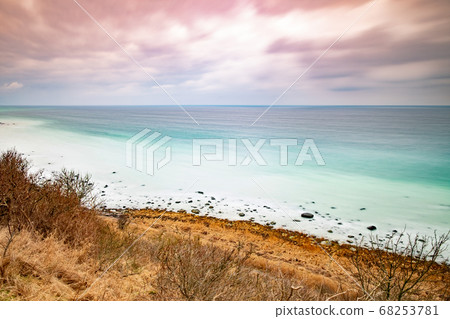Downstairs path to the beach of Cape Arkona chalk 68253781
