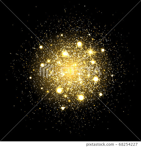 Glitter particles background. Gold glitter powder Glitter particles background. Gold glitter powder 68254227