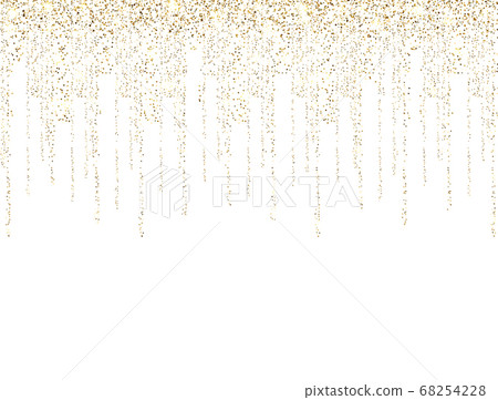 Gold glitter lines on white background. Golden Gold glitter lines on white background. Golden 68254228