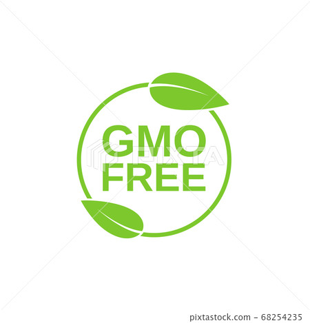 GMO free icon. Non GMO design element for tags, GMO free icon. Non GMO design element for tags, 68254235