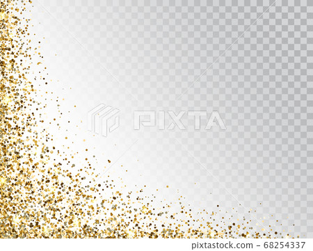 Glitter gold border with space for text. Golden Glitter gold border with space for text. Golden 68254337
