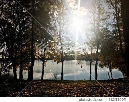 Autumn landscape beautiful with trees Autumn landscape beautiful with trees 68255005