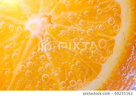 juicy citrus pulp close-up. healthy lifestyle, vitamins, proper nutrition, diet, fresh juices. Background fruit texture. Close up 68255162