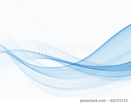 Blue abstract lines swoosh wave Smooth wave border background Wave blue flow Blue abstract lines swoosh wave Smooth wave border background Wave blue flow 68255235