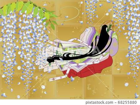 服裝的平安形象插畫女人 服裝的平安形象插畫女人 68255880