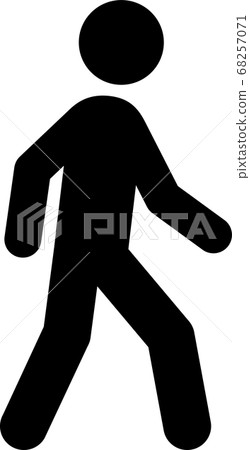 步行人像形圖 步行人像形圖 68257071