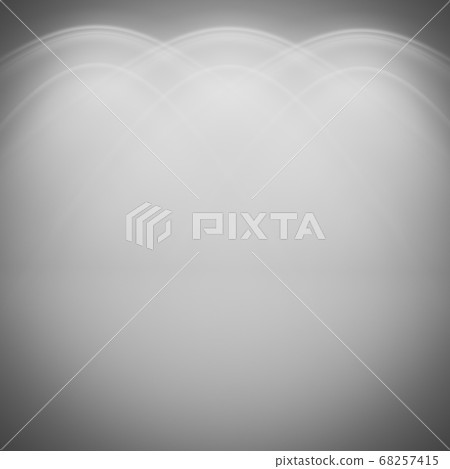 White stage backdrop with ies spotlight on white background and Vignett for product display stand or used in other designs 3d rendering. 3d illustration Luxury template minimal style concept. 68257415