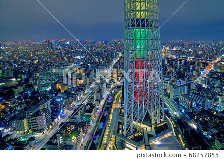 從東塔看到的東京晴空塔 68257853