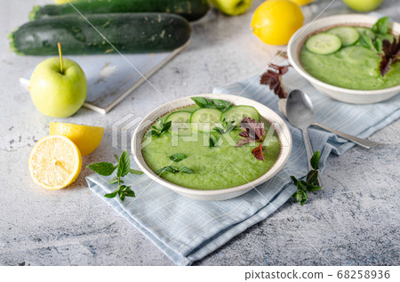 Fresh fruit gazpacho soup Fresh fruit gazpacho soup 68258936