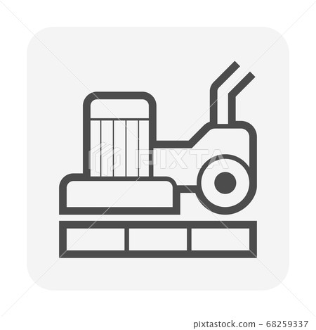 Wood floor construction and sander tool vector Wood floor construction and sander tool vector 68259337