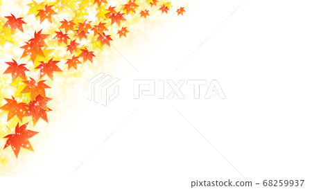 Autumn leaves glitter 68259937