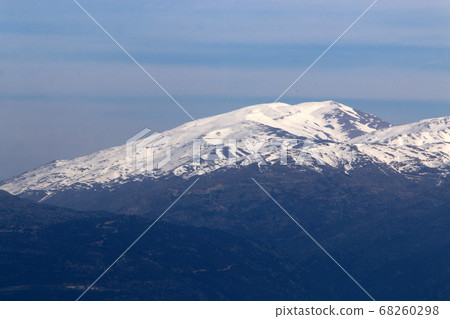 snow lies on Mount Hermon, a mountain range located on the border of Syria, Lebanon and Israel snow lies on Mount Hermon, a mountain range located on the border of Syria, Lebanon and Israel 68260298