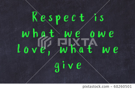 Chalk inscription of smart quote on black desk Chalk inscription of smart quote on black desk 68260501