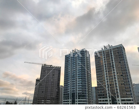 Tall beautiful monolithic-frame panel buildings Tall beautiful monolithic-frame panel buildings 68261563