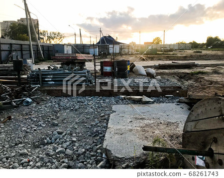 Inside view of a large industrial construction Inside view of a large industrial construction 68261743
