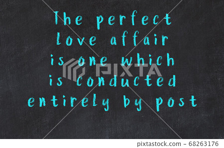 Chalk wise inscription on black chalkboard 68263176