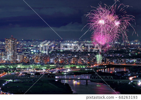 Katsushika fuzuri firework display Katsushika fuzuri firework display 68263193
