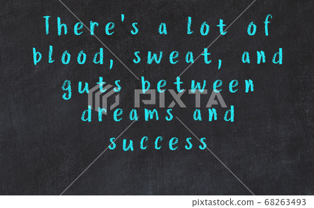 Chalk wise inscription on black chalkboard Chalk wise inscription on black chalkboard 68263493