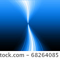 Bending light on a Gradient Blue and Dark background. 68264085