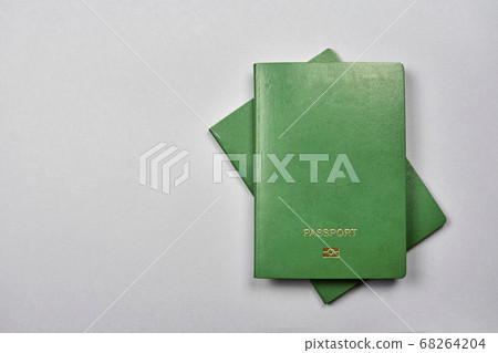 Two green passports of muslim country Two green passports of muslim country 68264204