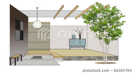 Japanese style entrance-interior Japanese style entrance-interior 68265764