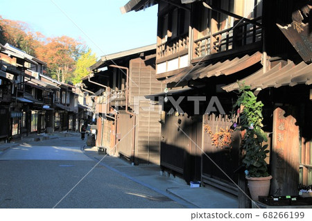 Narai-juku with sparsely crowded after-hours traffic Narai-juku with sparsely crowded after-hours traffic 68266199