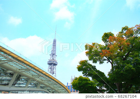 名古屋市,水上宇宙飛船和電視塔景觀 名古屋市,水上宇宙飛船和電視塔景觀 68267104