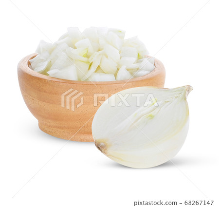 white onion on white background. 68267147