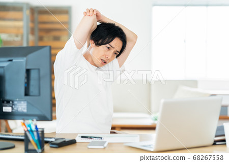 Telework Male Living Lifestyle Casual Telework Male Living Lifestyle Casual 68267558