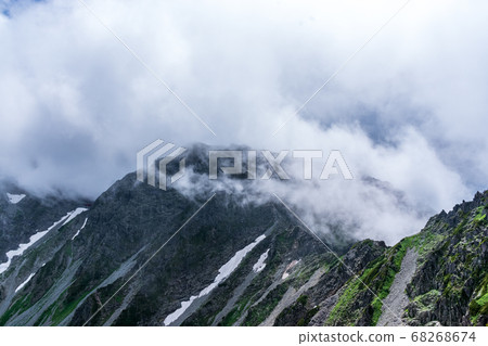 Okuhodake seen from the trail of Kitahotakadake 68268674