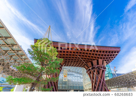 Kanazawa Station Monument in the afternoon [Ishikawa Prefecture] 68268683
