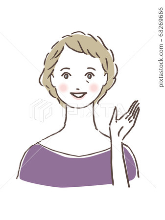 Senior woman happy expression Senior woman happy expression 68269666