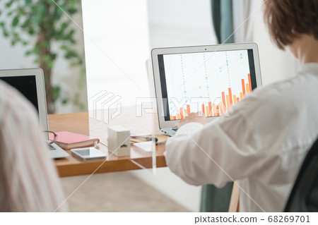 通過亞克力分區,感染控制,社交距離 通過亞克力分區,感染控制,社交距離 68269701
