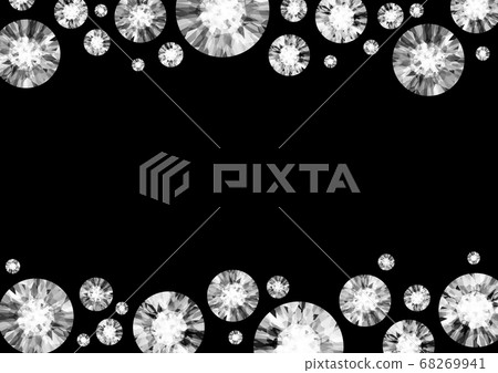 Diamond gem background frame illustration Diamond gem background frame illustration 68269941