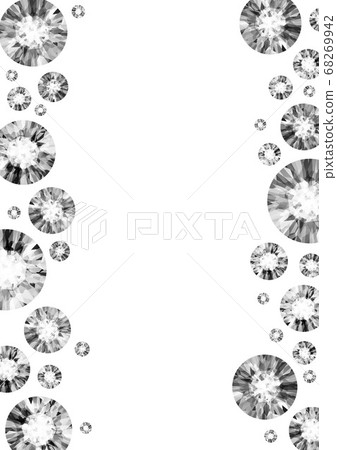 Diamond gem background frame illustration Diamond gem background frame illustration 68269942