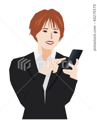 操作智能手機的女人 操作智能手機的女人 68270570