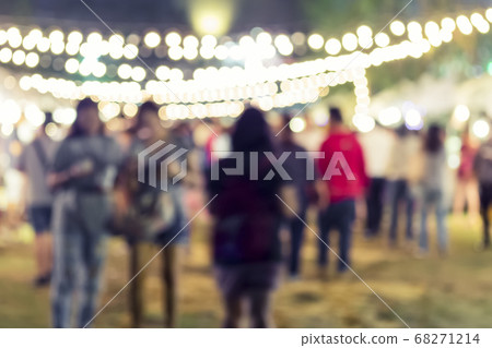 Festival Event Party outdoor Crowd people Blur background 68271214