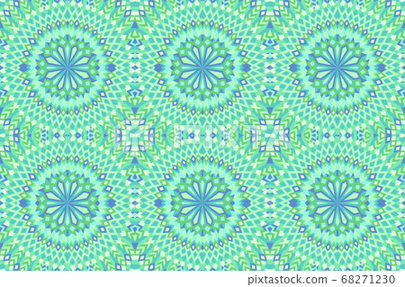 Vector art with abstract seamless tile pattern - Stock Illustration ...