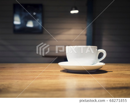 Cup of coffee on Table Cafe restaurant shop menu Cup of coffee on Table Cafe restaurant shop menu 68271855