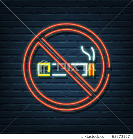 no smoking neon sign 68273137