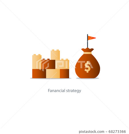 Budget fund planning, financial investment strategy 68273366