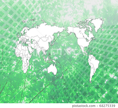 A world map of sunflower leaves A world map of sunflower leaves 68275339