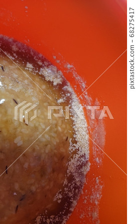 Handmade miso during aging 68275417