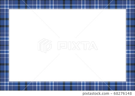Vintage frame vector. Scottish border pattern 68276148