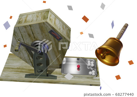 Fortune drawing image (3DCG: transparent material) 68277440